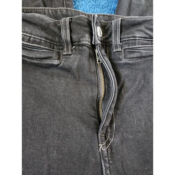 H&M Women's High Waisted Wide Bottom Boyfriend Denim Jeans-6 - Picture 4 of 8